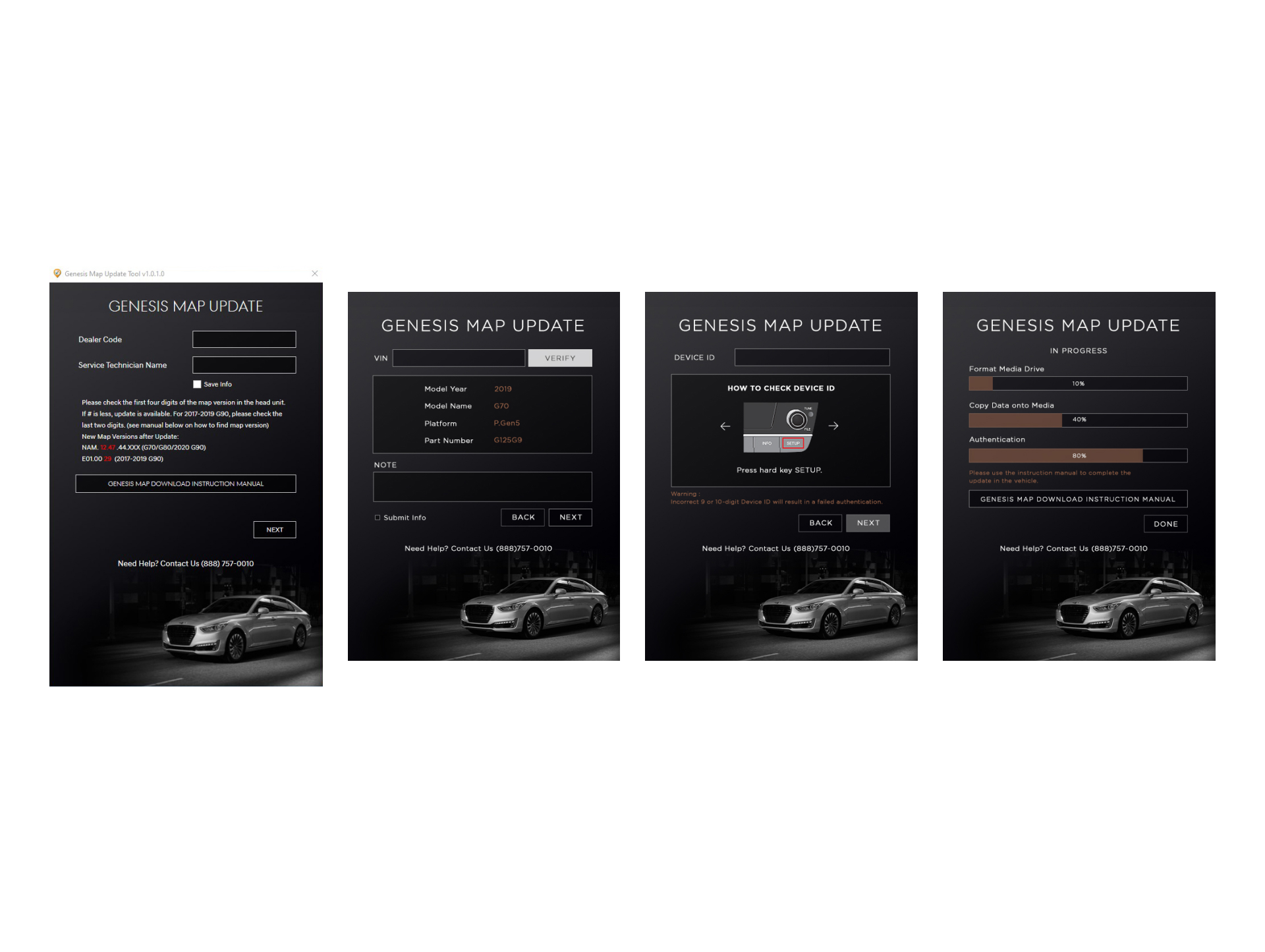 ux design for hyundai mapcare