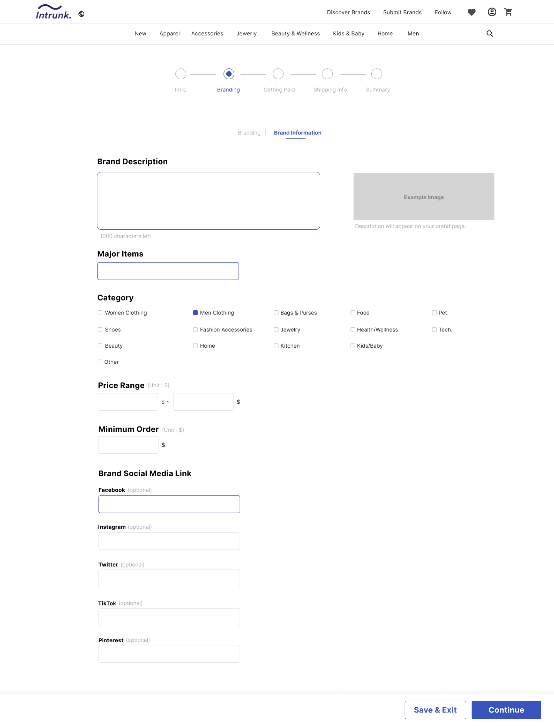 ux flow design b2b e-commerce