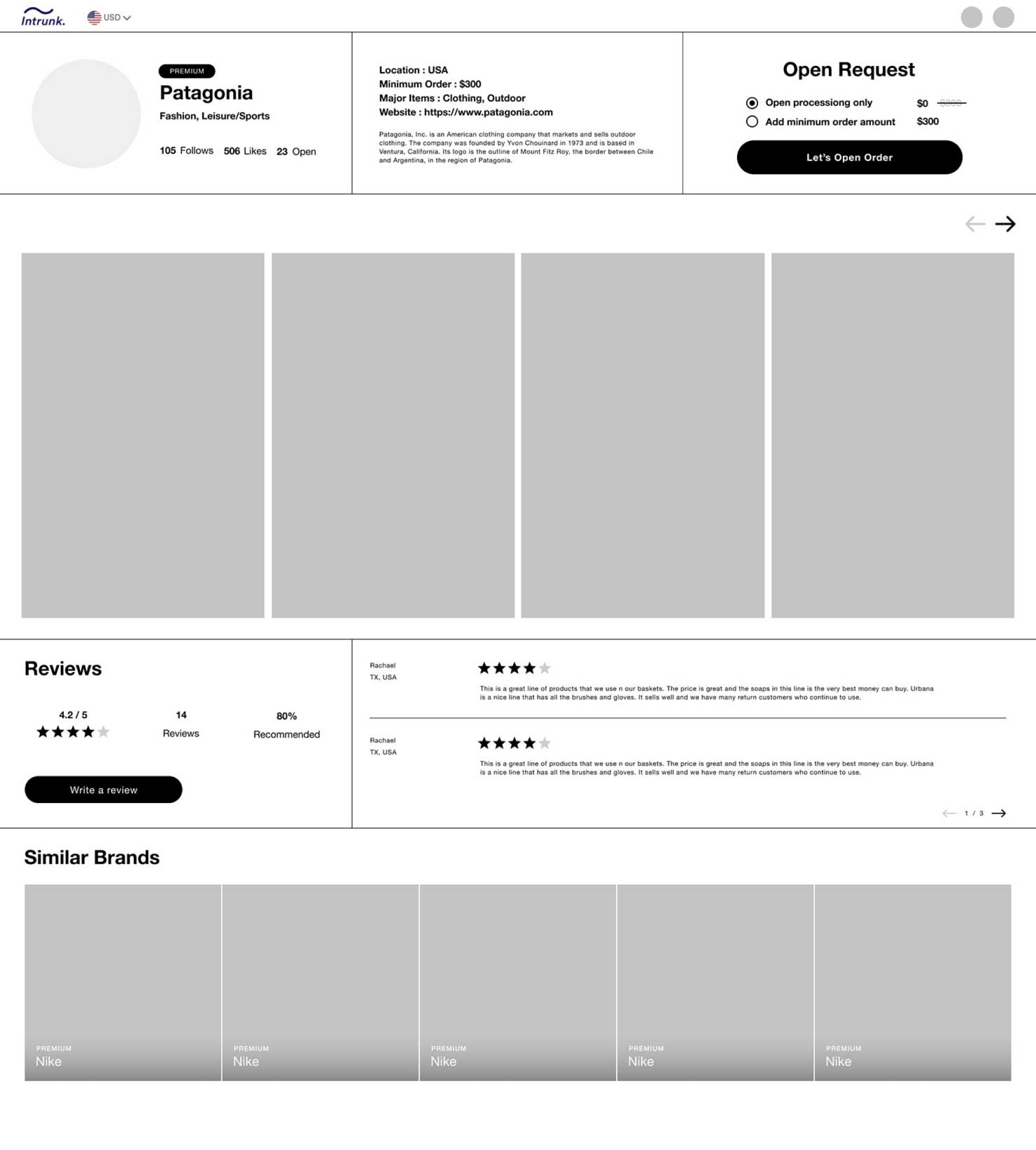 ux flow design b2b e-commerce