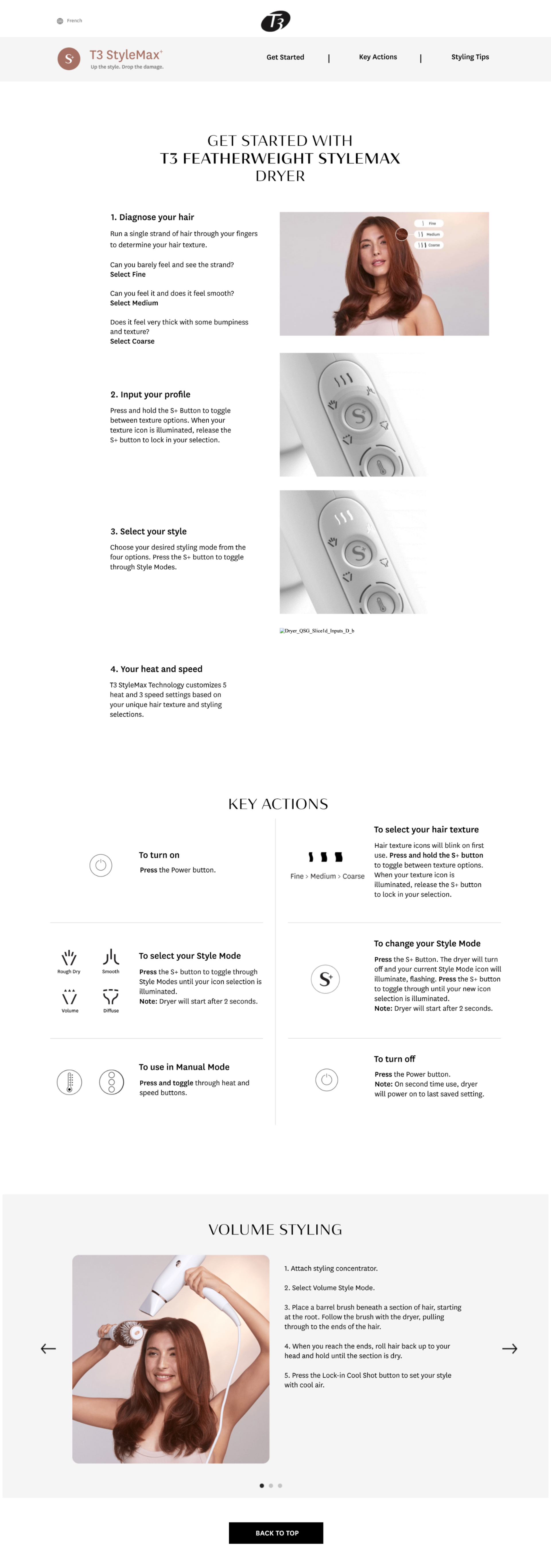 t3 micro landing page design