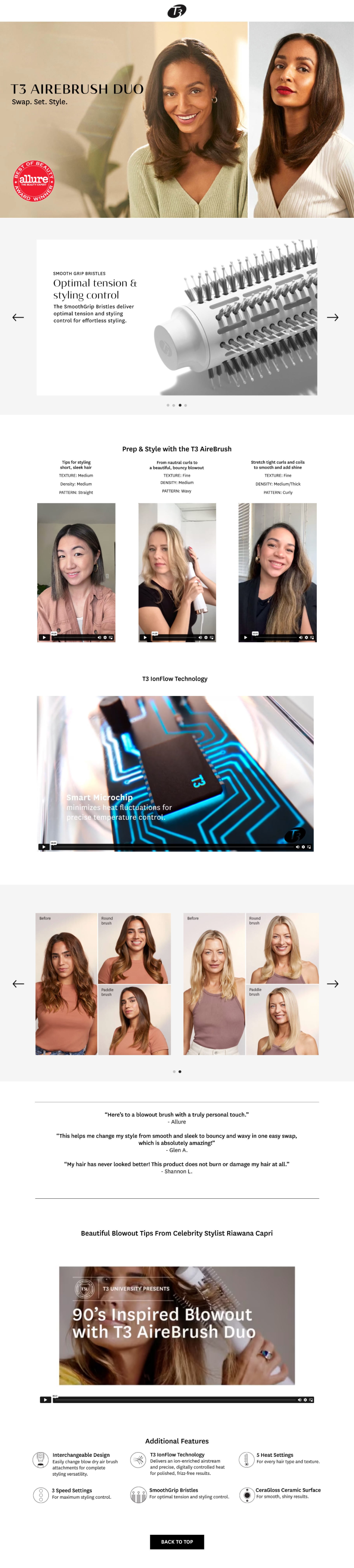 promotional landing page design